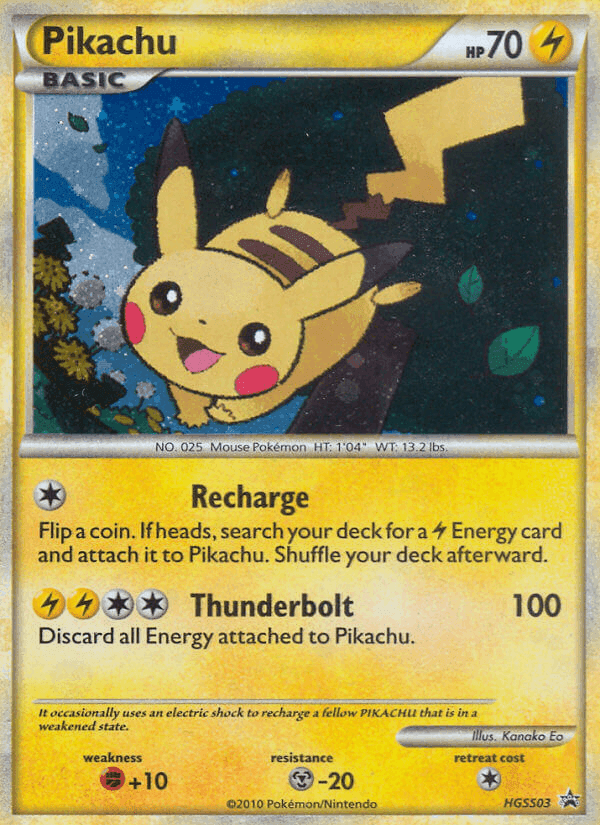 Carta Pokémon Pikachu HGSS03 de hgssp