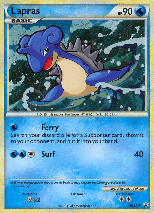 Carta Pokémon Lapras HGSS14 de hgssp