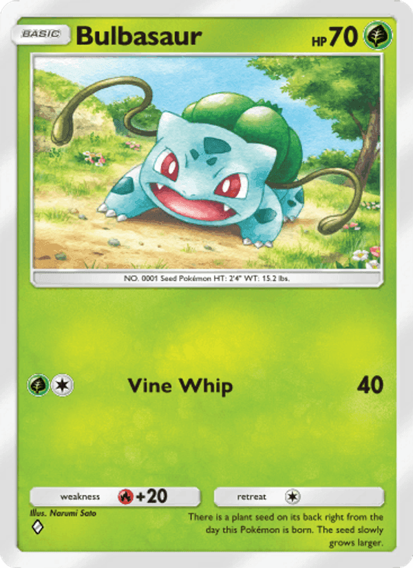 Carta Pokémon Bulbasaur 001