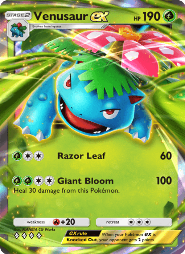 Carta Pokémon Venusaur ex 004