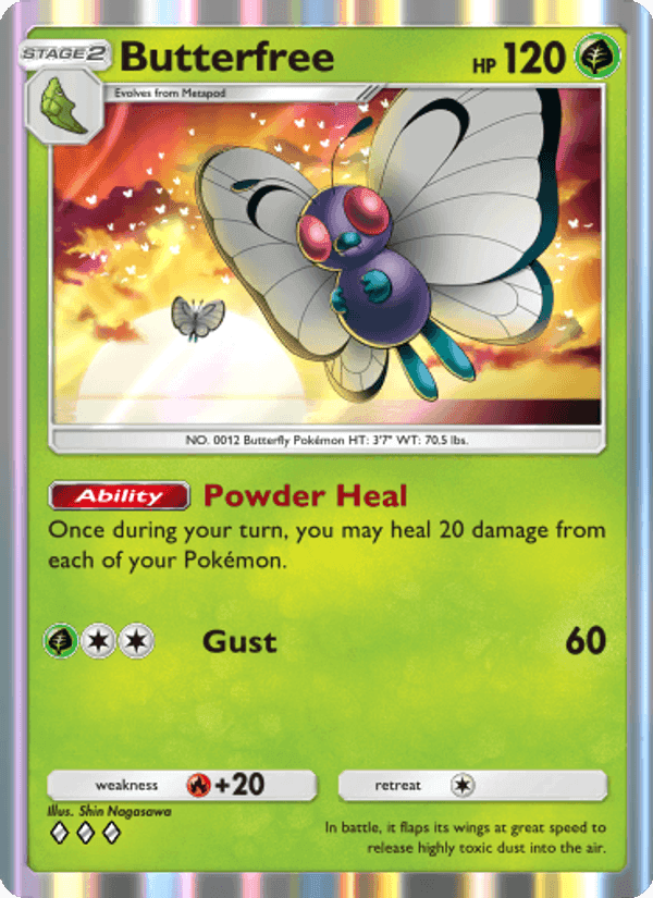 Carta Pokémon Butterfree 007