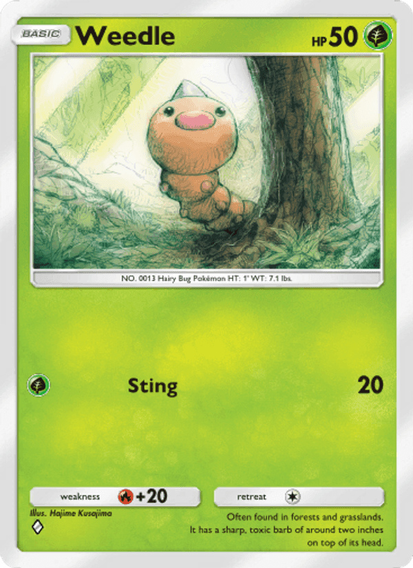 Carta Pokémon Weedle 008