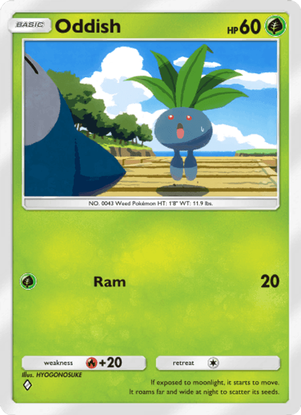 Carta Pokémon Oddish 011
