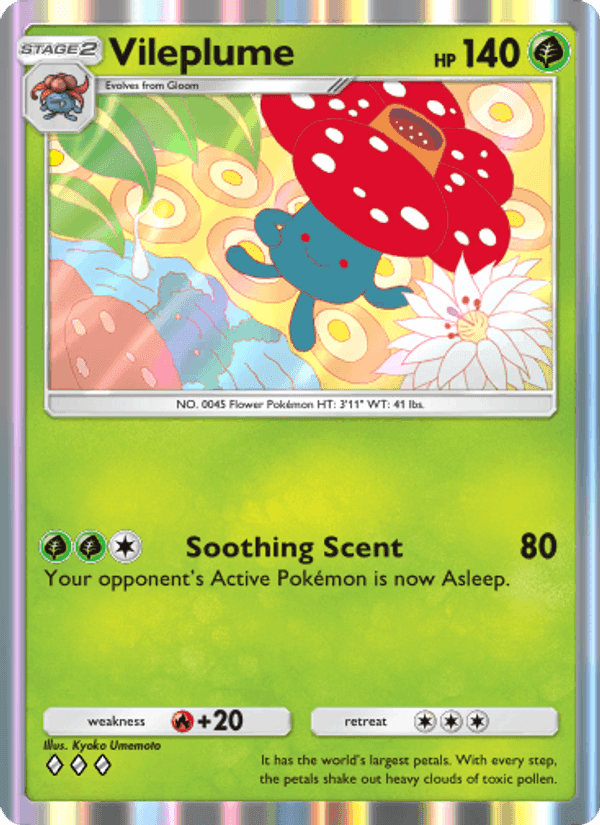 Carta Pokémon Vileplume 013