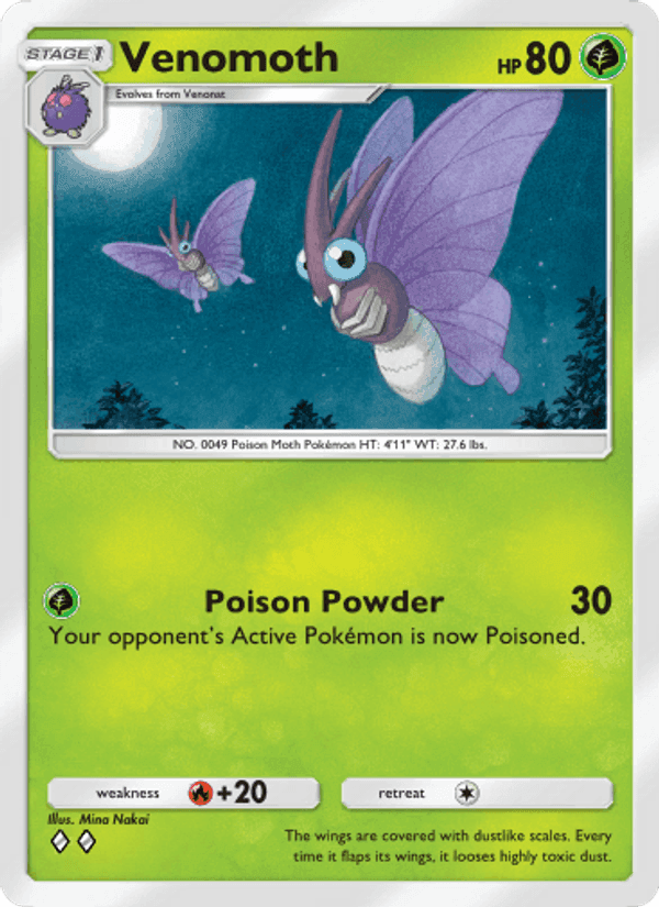 Carta Pokémon Venomoth 017