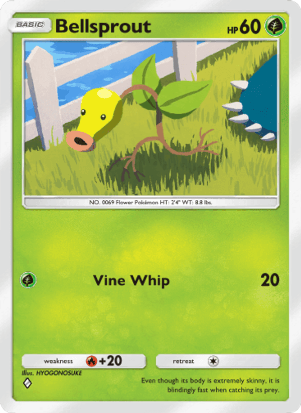 Carta Pokémon Bellsprout 018