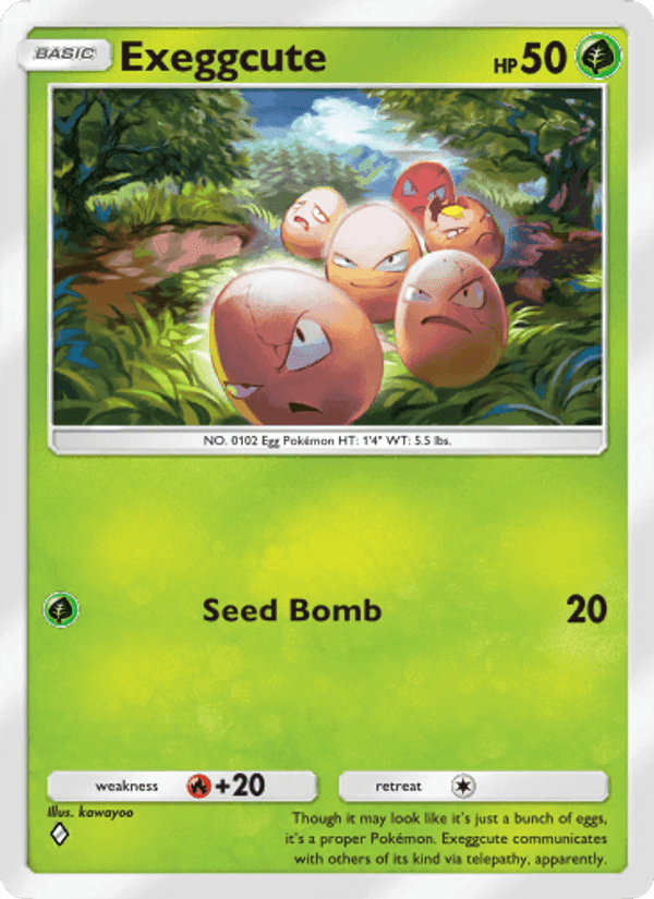 Carta Pokémon Exeggcute 021