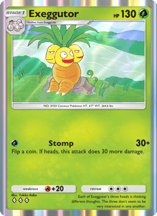 Carta Pokémon Exeggutor 022