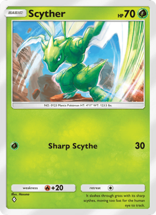 Carta Pokémon Scyther 025