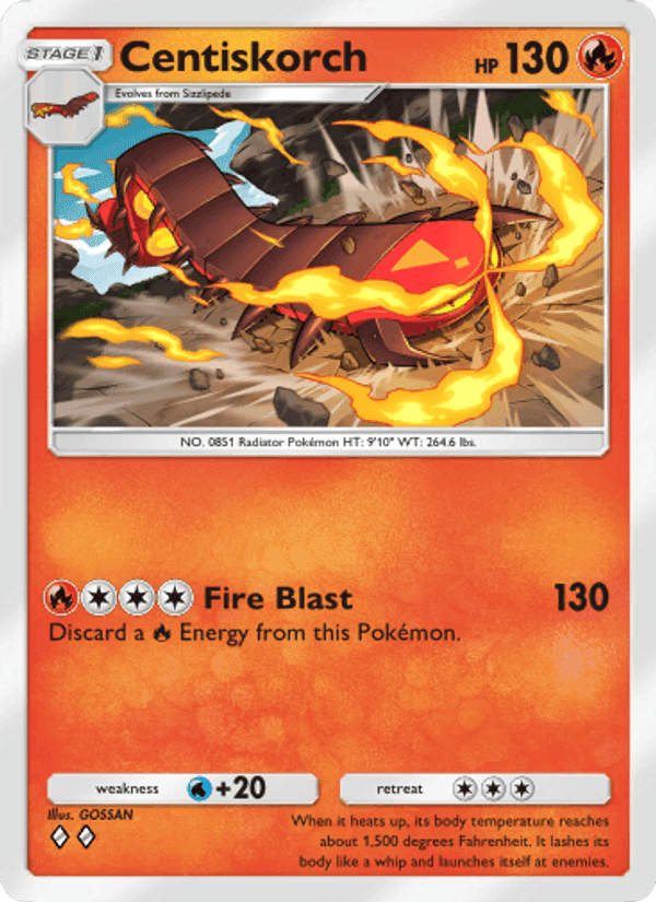 Carta Pokémon Centiskorch 052 de A1