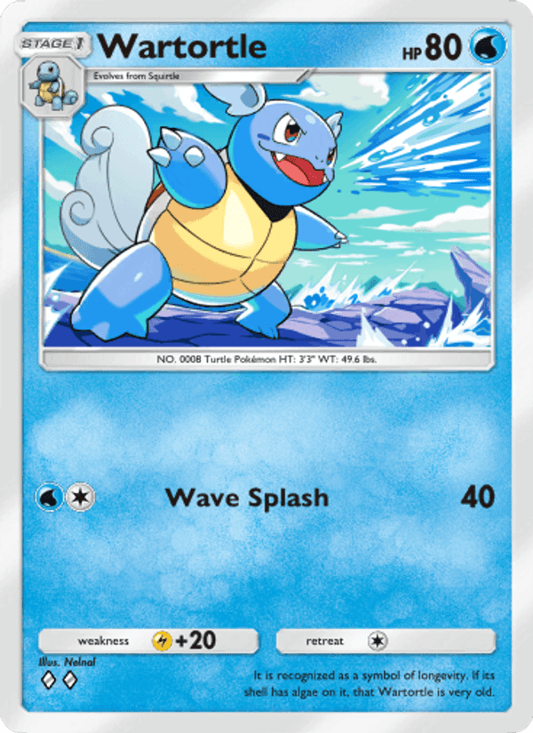 Carta Pokémon Wartortle 054