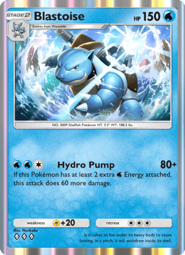 Carta Pokémon Blastoise 055