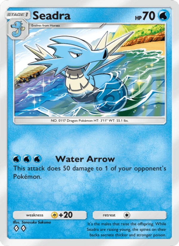Carta Pokémon Seadra 071