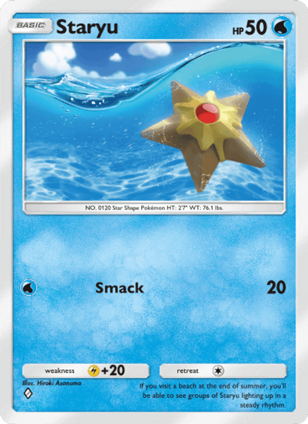 Carta Pokémon Staryu 074