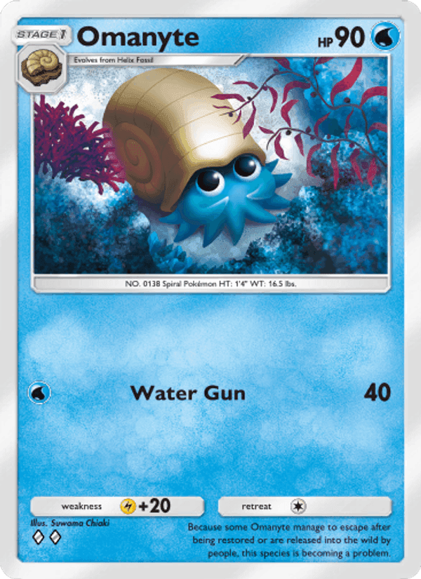 Carta Pokémon Omanyte 081