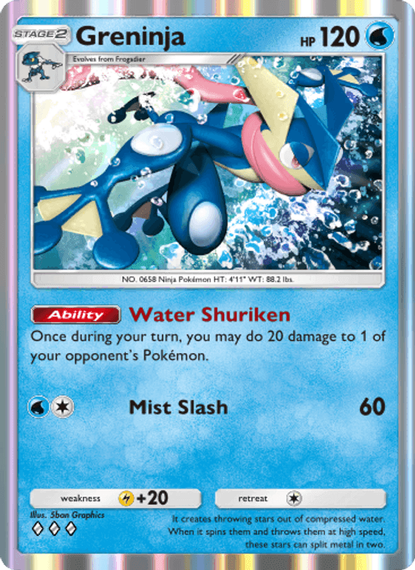 Carta Pokémon Greninja 089
