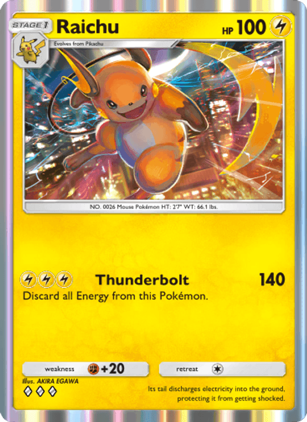 Carta Pokémon Raichu 095