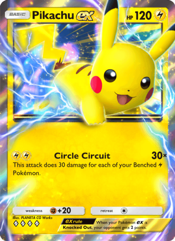 Carta Pokémon Pikachu ex 096