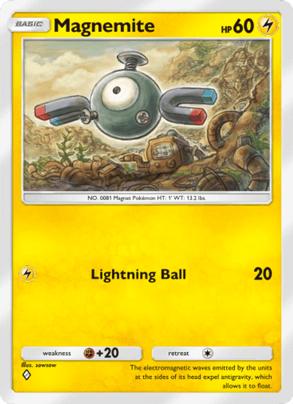 Carta Pokémon Magnemite 097