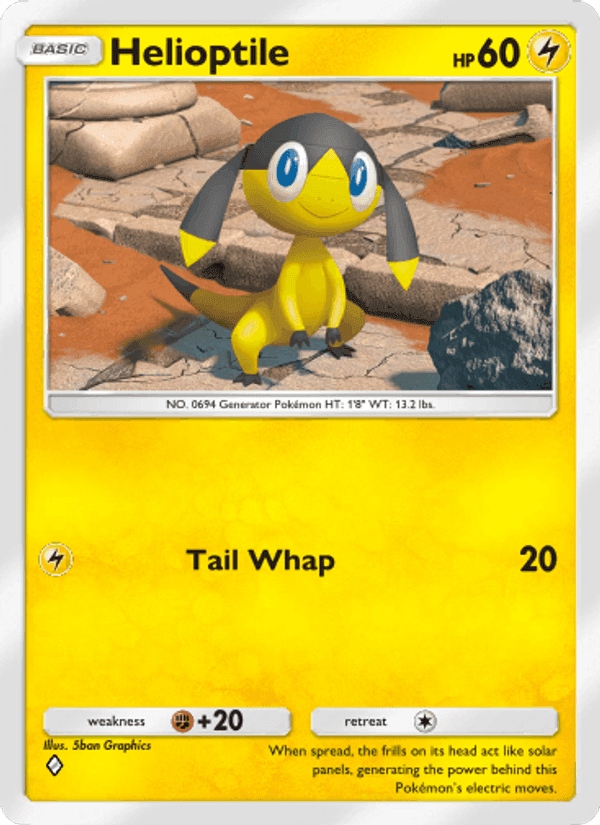 Carta Pokémon Helioptile 110
