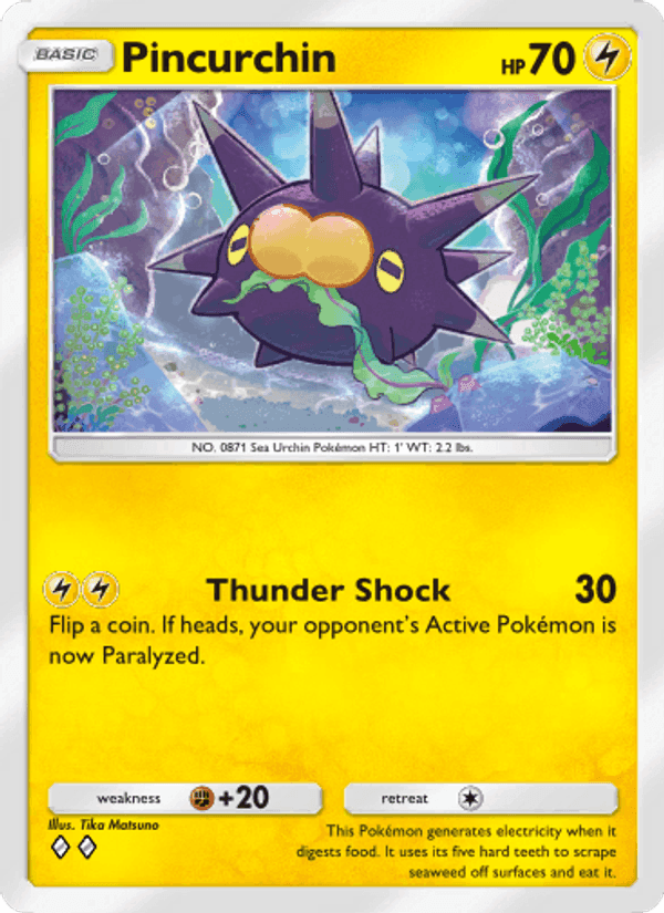 Carta Pokémon Pincurchin 112