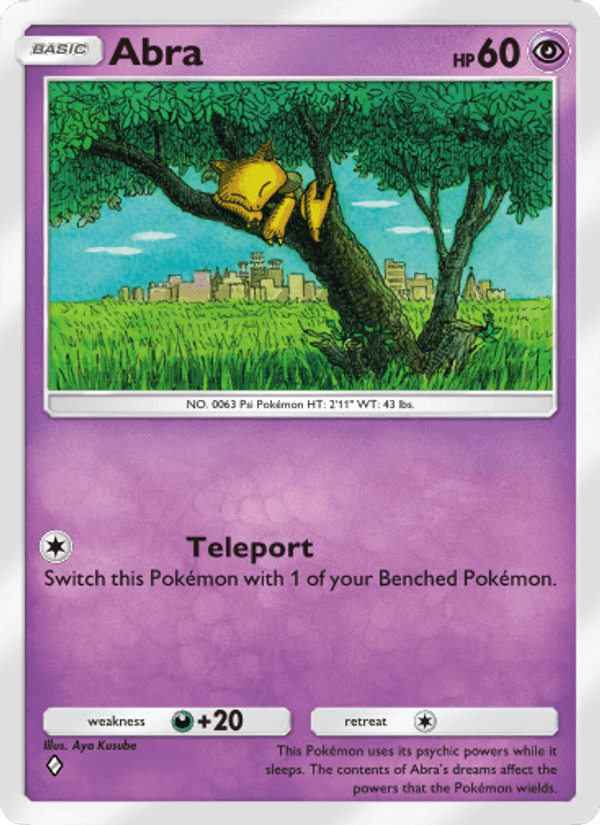 Carta Pokémon Abra 115