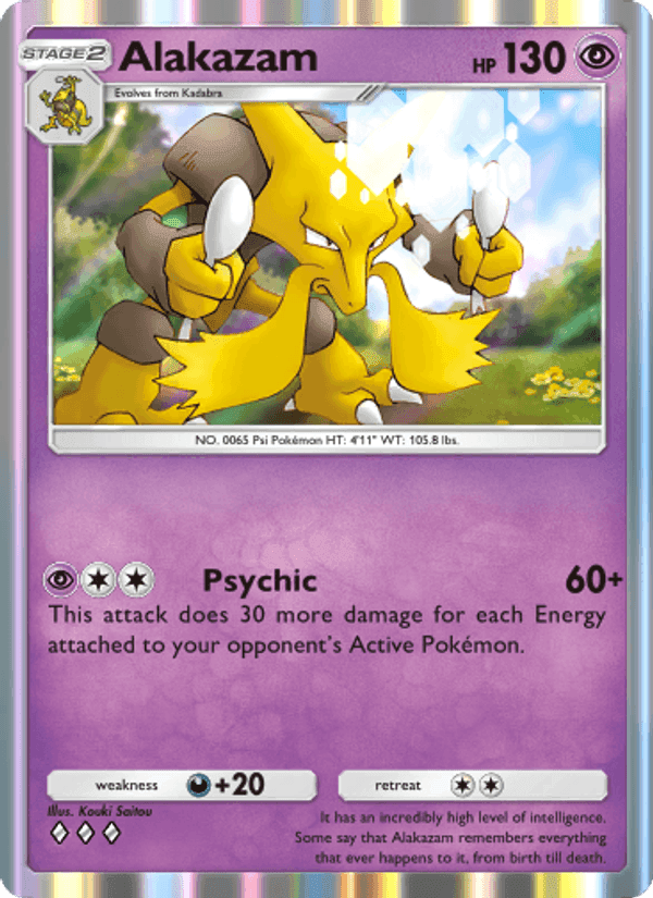 Carta Pokémon Alakazam