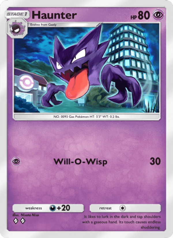 Carta Pokémon Haunter 121