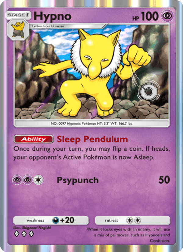 Carta Pokémon Hypno 125