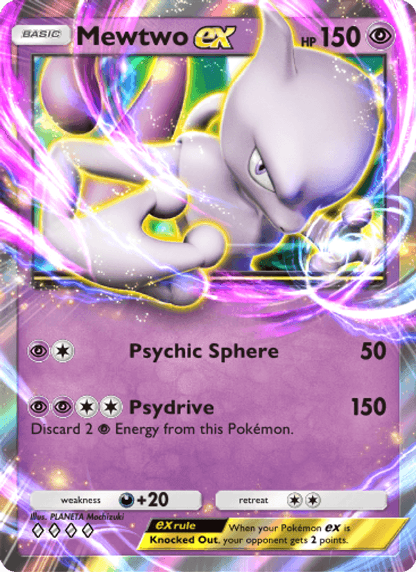 Carta Pokémon Mewtwo ex 129