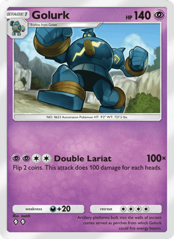Carta Pokémon Golurk 136