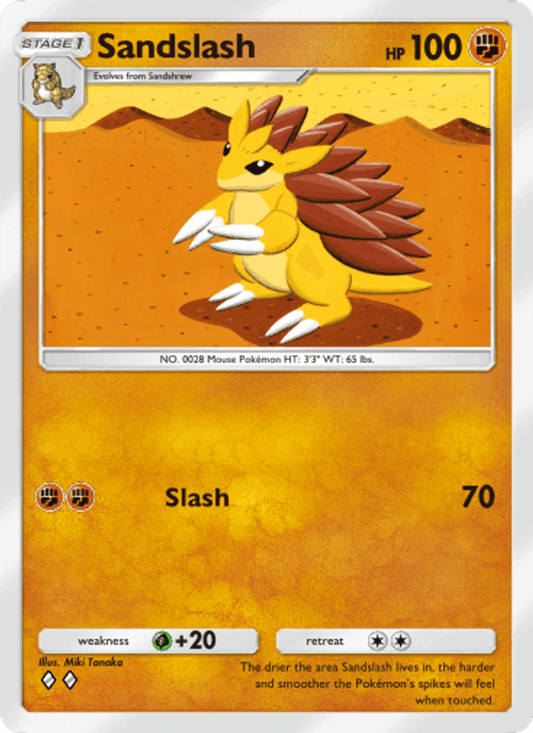 Carta Pokémon Sandslash 138