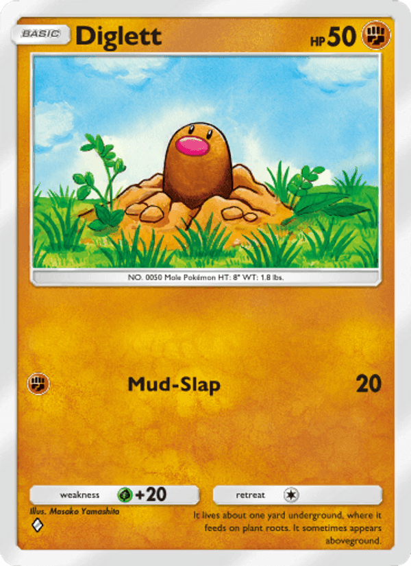 Carta Pokémon Diglett 139
