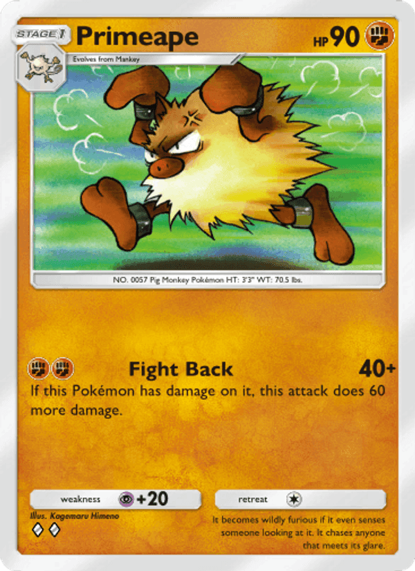 Carta Pokémon Primeape 142