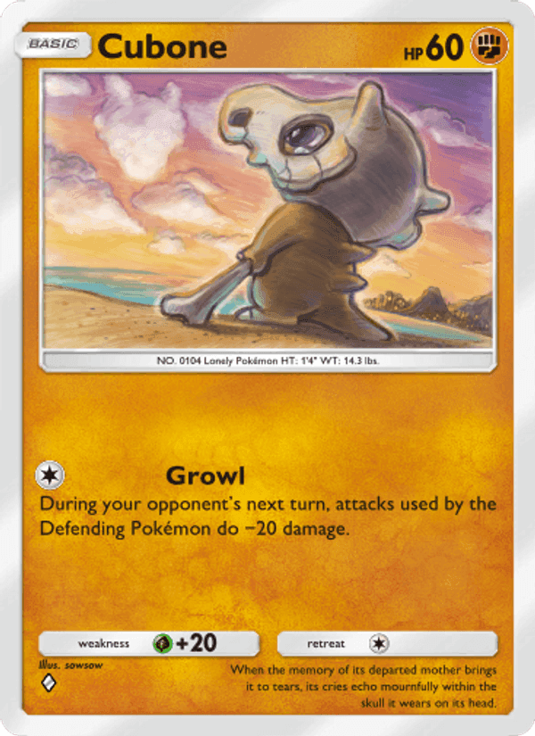 Carta Pokémon Cubone 151