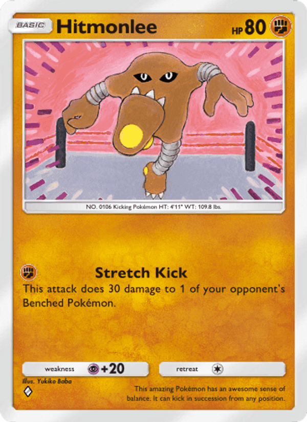Carta Pokémon Hitmonlee 154