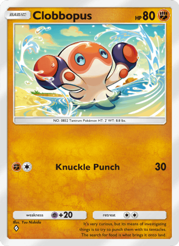 Carta Pokémon Clobbopus 162