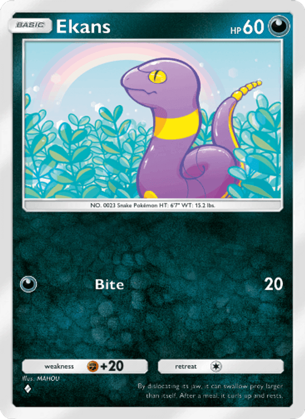 Carta Pokémon Ekans 164