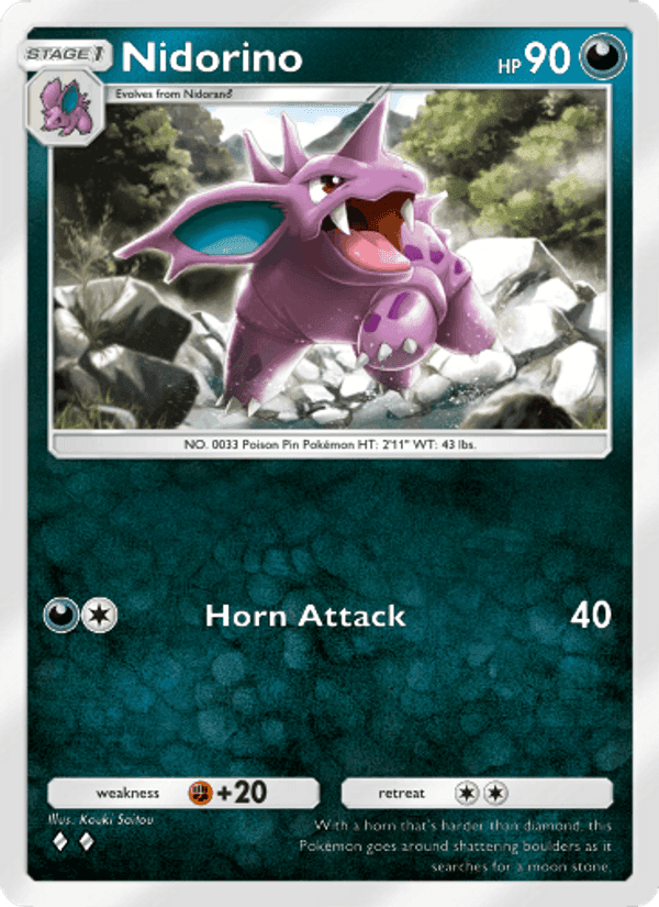 Carta Pokémon Nidorino 170