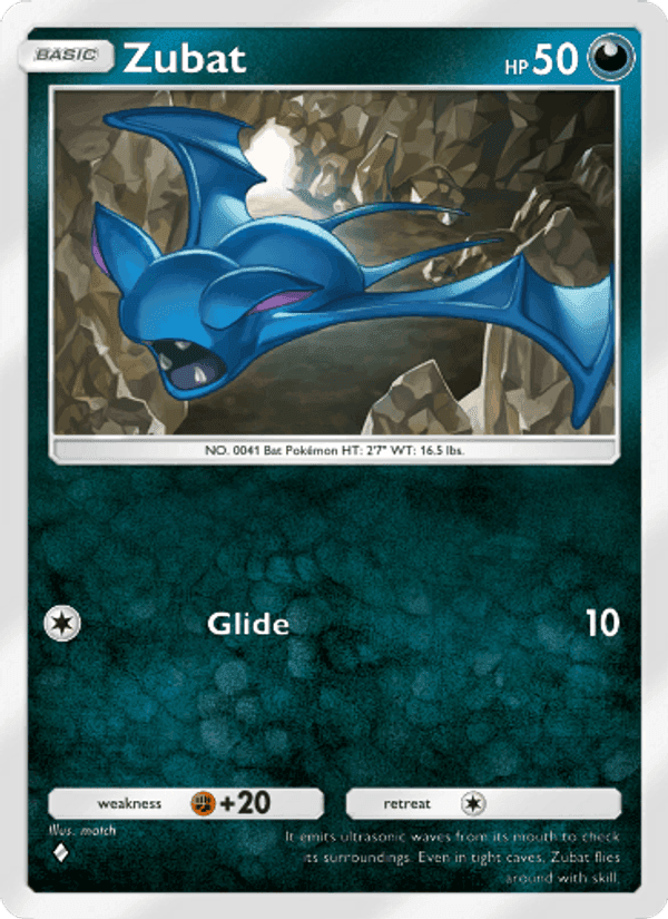 Carta Pokémon Zubat 172