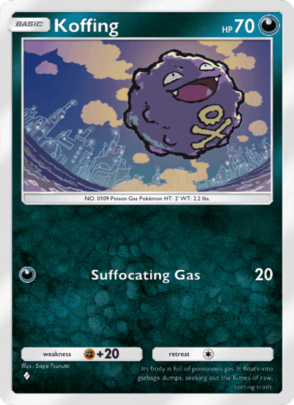 Carta Pokémon Koffing 176
