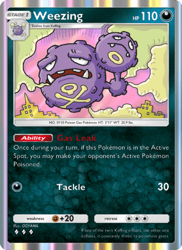 Carta Pokémon Weezing 177