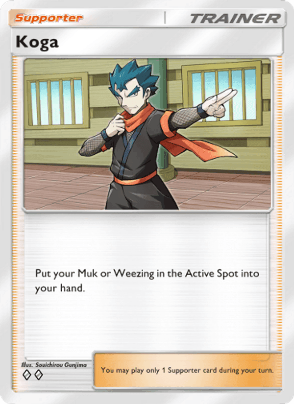 Carta Pokémon Koga 222 de A1