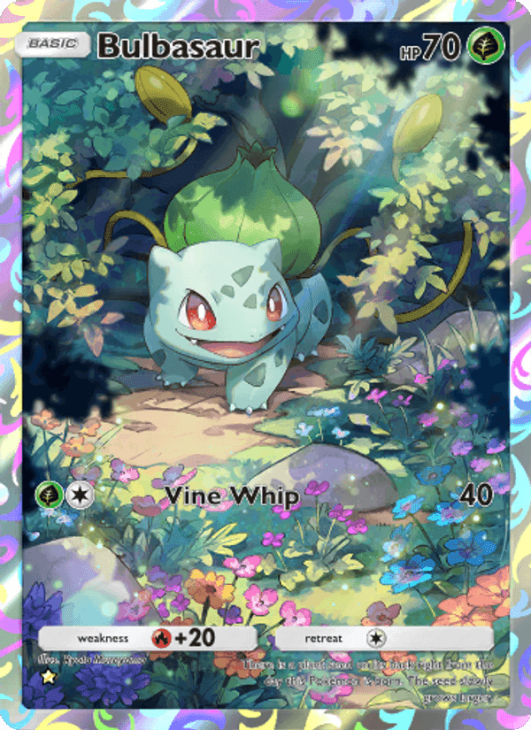 Carta Pokémon Bulbasaur 227