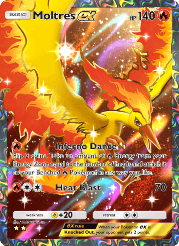 Carta Pokémon Moltres ex 255