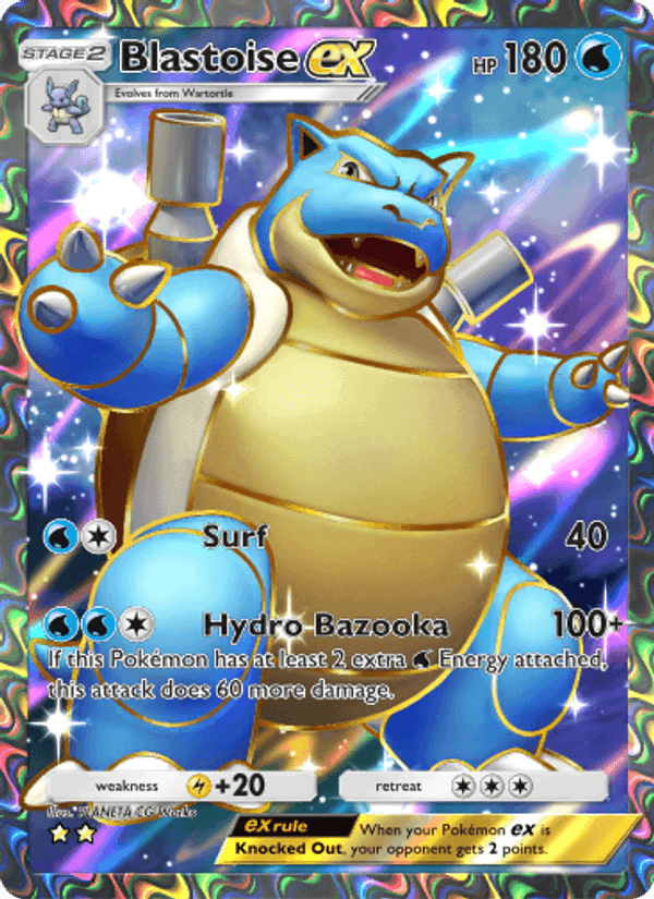 Carta Pokémon Blastoise ex 256
