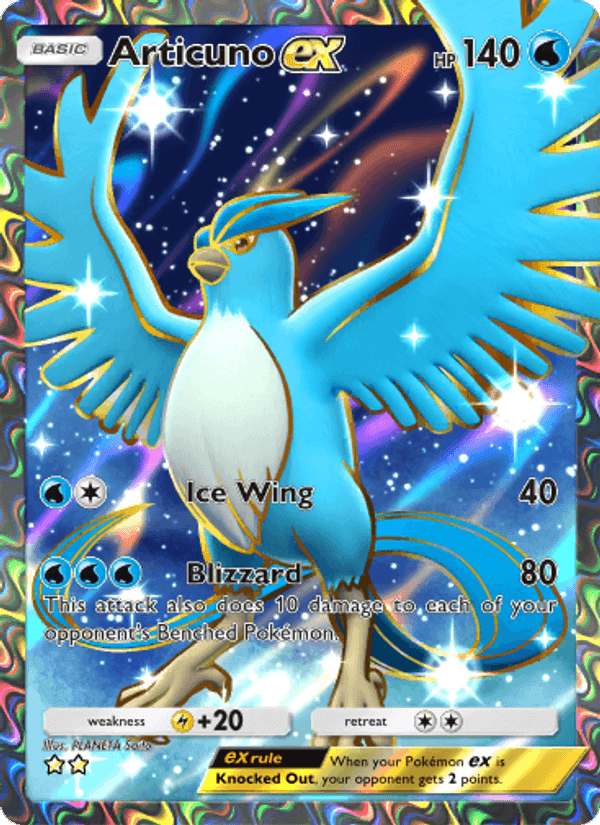 Carta Pokémon Articuno ex 258