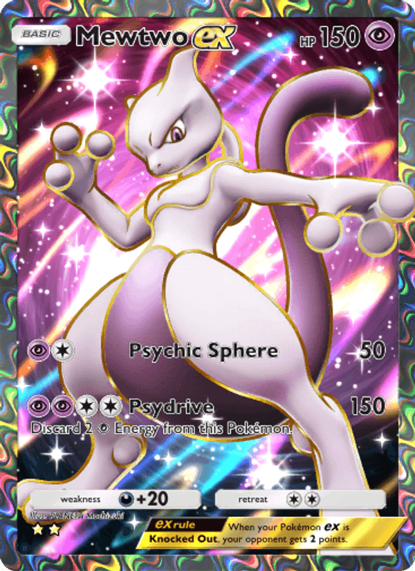 Carta Pokémon Mewtwo ex 262