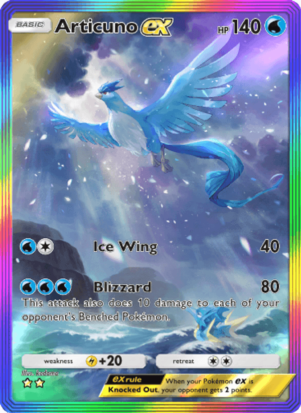 Carta Pokémon Articuno ex 275