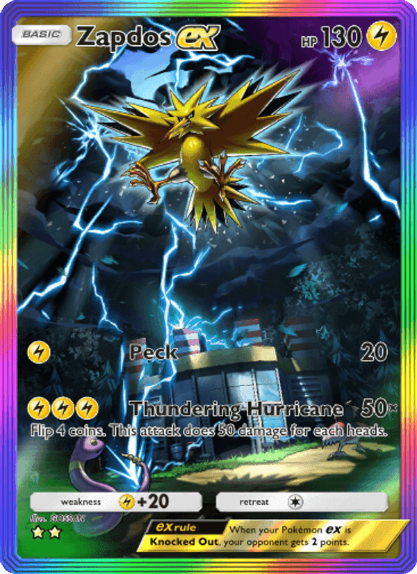 Carta Pokémon Zapdos ex 276